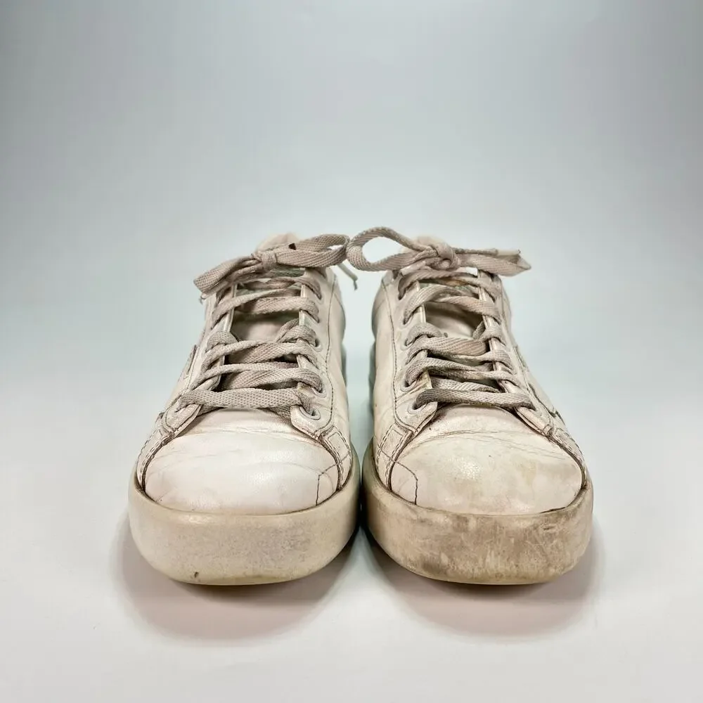 Golden Goose Purestar White Silver Leather Sneakers Women's Size US 7.5 EU 38 - Picture 2 of 12